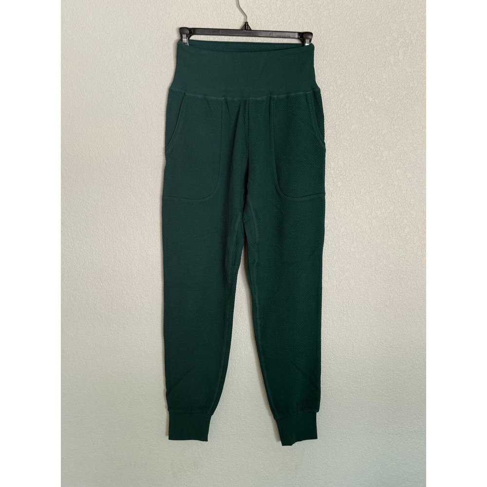 Born Primitive Cloud Jogger Forest Green Quilted High Waisted Pants Small